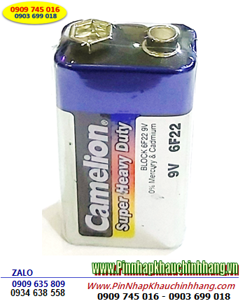 Camelion 6F22; Pin vuông 9v Camelion 6F22 Heavy Duty chính hãng (gói 01viên)